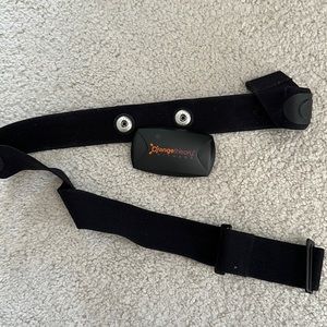 OrangeTheory chest strap heart rate monitor.